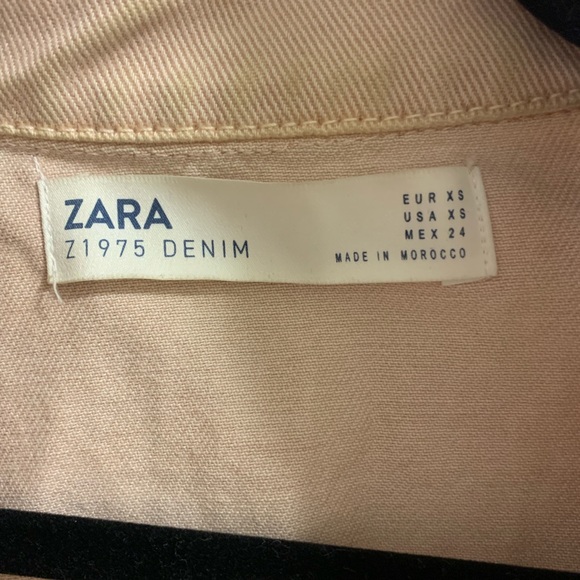 Zara Jackets & Coats Zara Oversized Light Pink Jean Jacket Poshmark